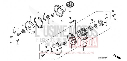 OIL PUMP (1) CG125W de 1998
